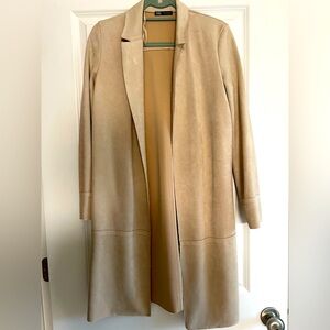 Zara Faux suede trench coat